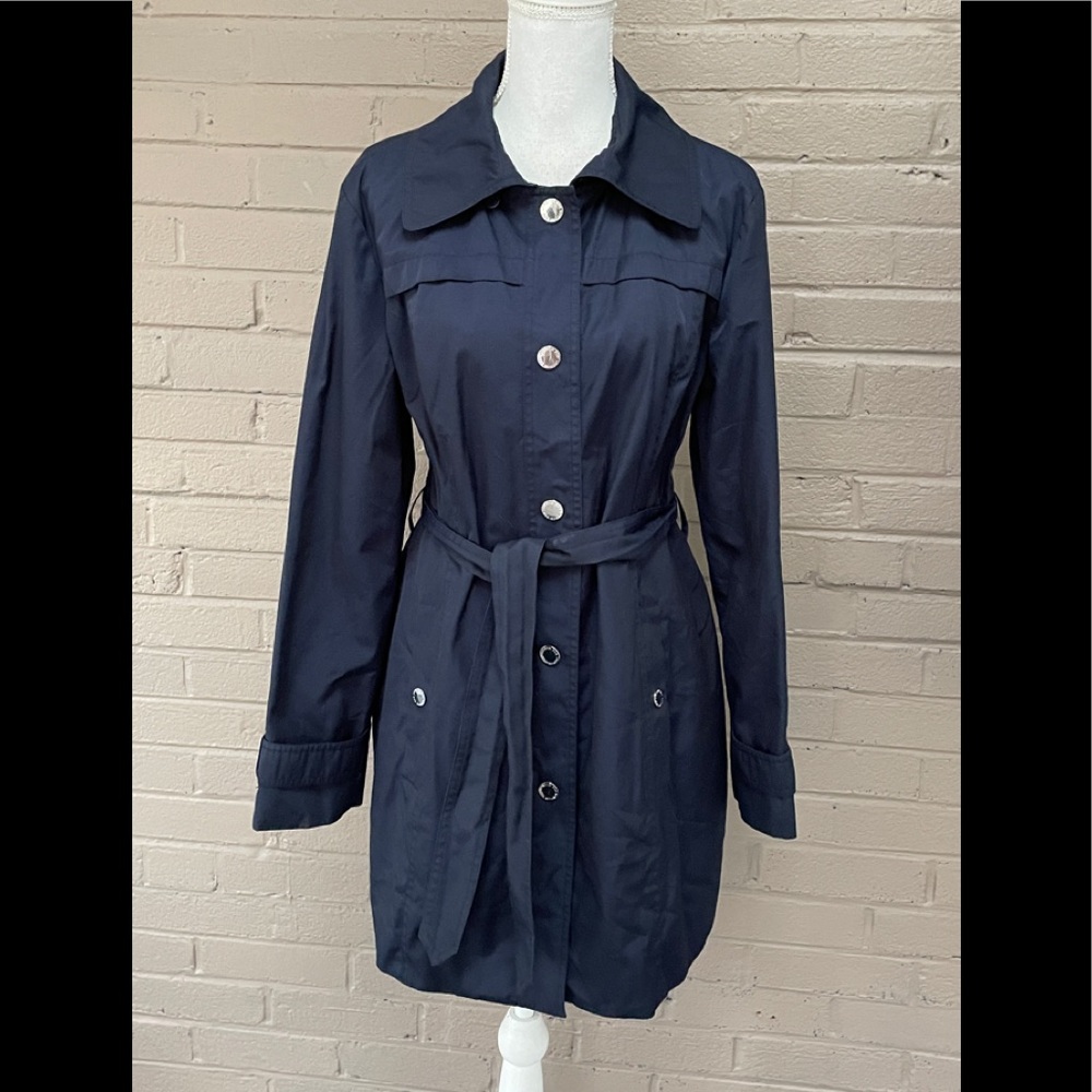 London Fog Navy blue rain jacket M- L